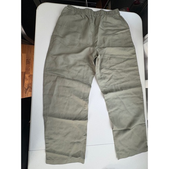 Abercrombie & Fitch Olive Green Pants Elastic Waist Casual Comfy Size S - Picture 2 of 5